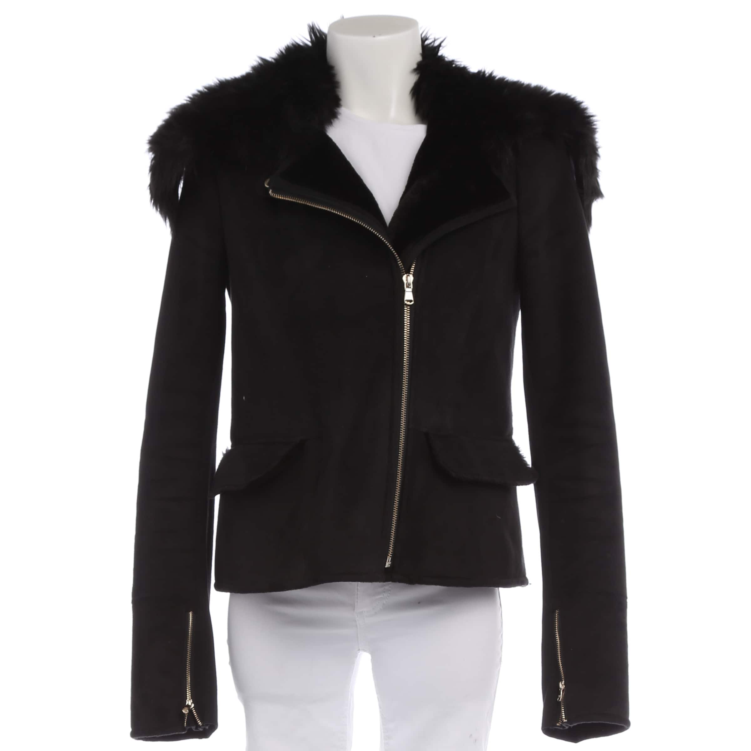 PATRIZIA PEPE Jacket & Coat in M in Black: front