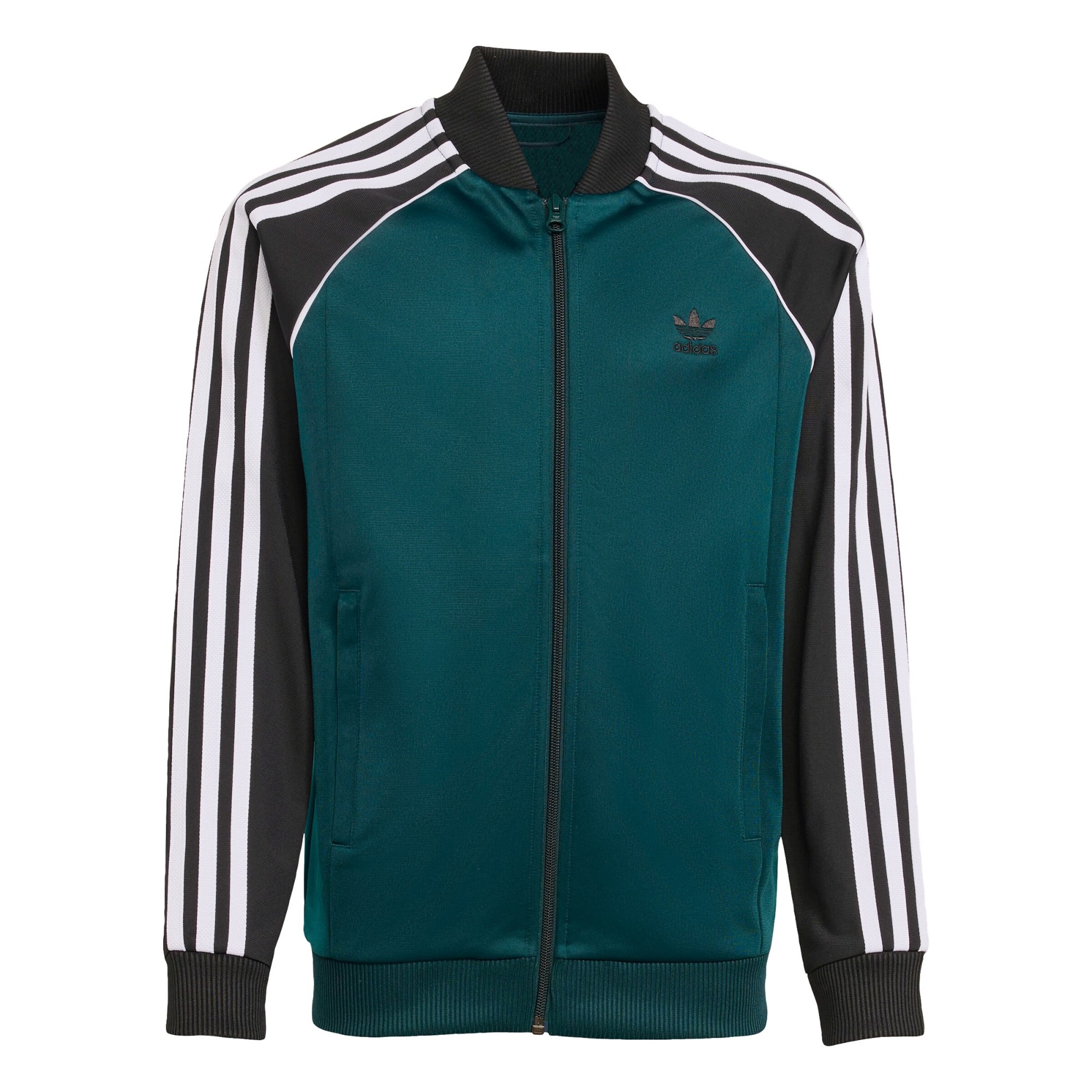 ADIDAS ORIGINALS - Sudadera con cremallera 'Adicolor' en verde: frente