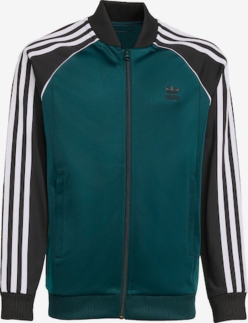 Giacca di felpa 'Adicolor' di ADIDAS ORIGINALS in verde: frontale
