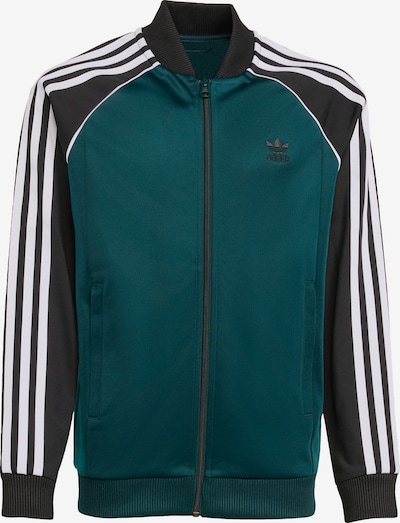 ADIDAS ORIGINALS Collegetakki 'Adicolor' värissä tummanvihreä / musta / valkoinen, Tuotenäkymä