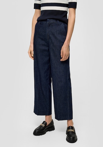 s.Oliver BLACK LABEL Wide leg Jeans 'Suri' in Blauw: voorkant