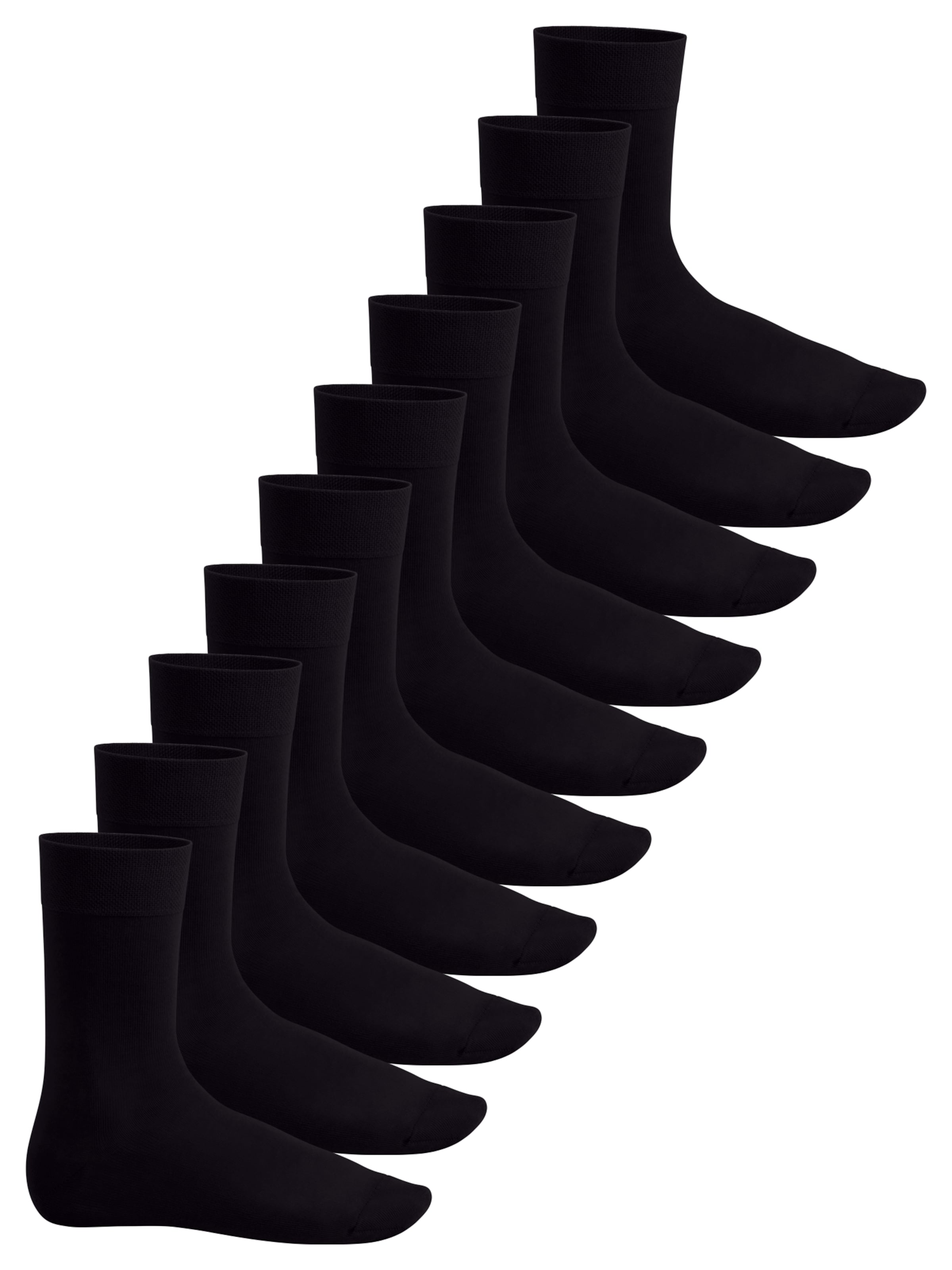 footstar Socken 'EVERYDAY!'‌‌‌‌ in Schwarz: Vorderseite