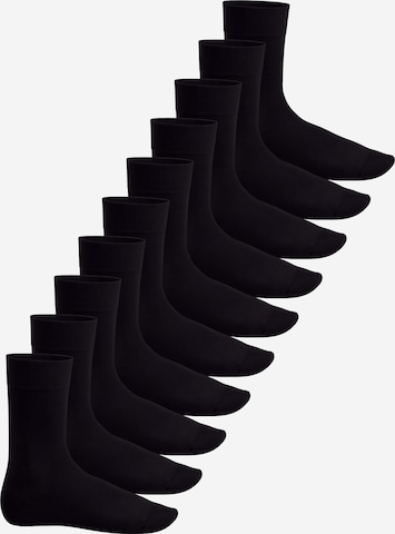 footstar Socken 'EVERYDAY!' in Schwarz: Vorderseite