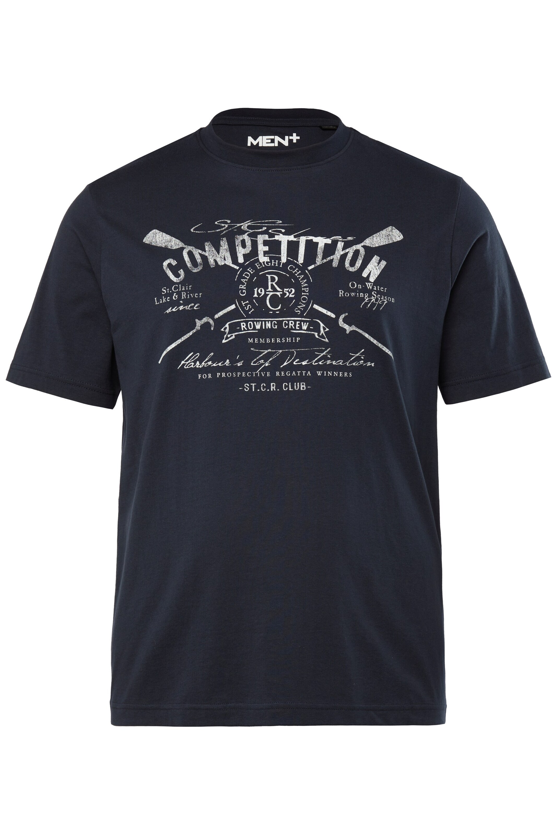 Men Plus Shirt in Blue: front