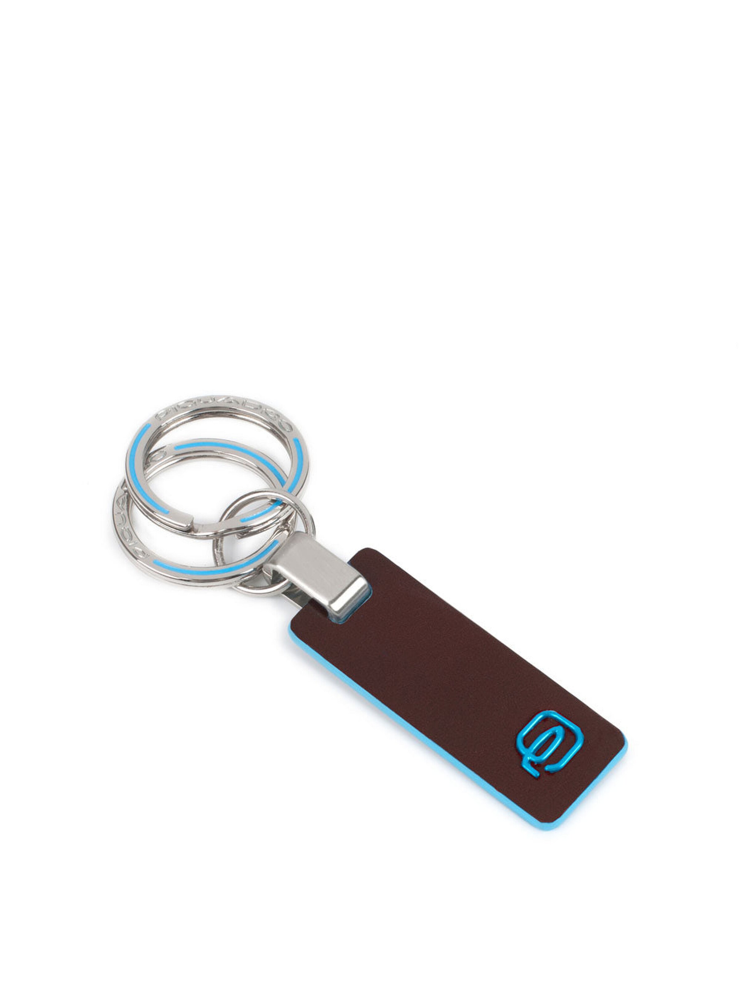 Piquadro Key Ring in Brown: front