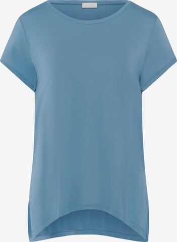 Hanro Shirt ' Yoga ' in Blue: front