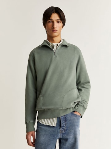 Scalpers Sweatshirt 'Neat' i grön: framsida
