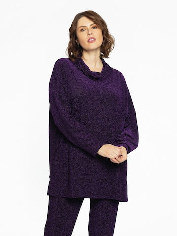 Yoek Sweater in Purple: front