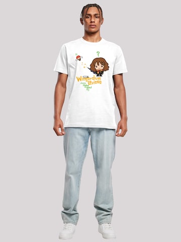 T-Shirt 'Harry Potter Hermione Granger Wingardium Leviosa Junior' F4NT4STIC en blanc