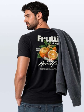 Neverless Shirt 'Frutti di italia' in Black