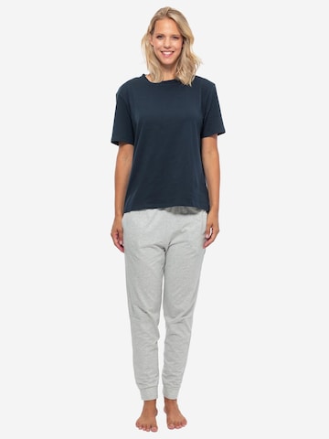 SCHIESSER Pyjama 'Organic Cotton' in Grijs