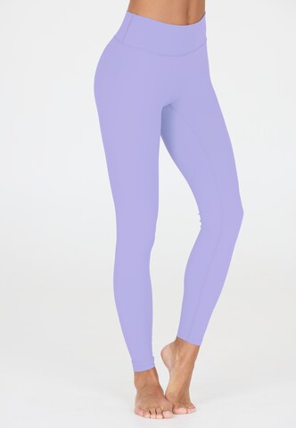 Athlecia Skinny Sports trousers 'Luxe' in Purple: front