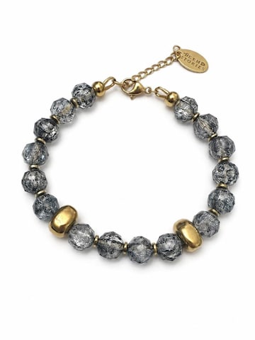 THE GEM STORIES JEWELRY Armband 'Wings of Light' in Zwart: voorkant