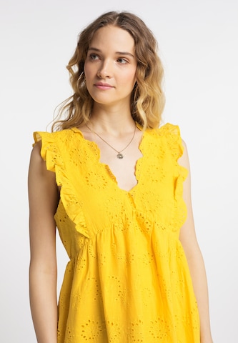 DreiMaster Vintage Summer dress in Yellow