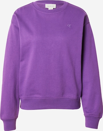 Calvin Klein JeansSweater majica - ljubičasta boja: prednji dio