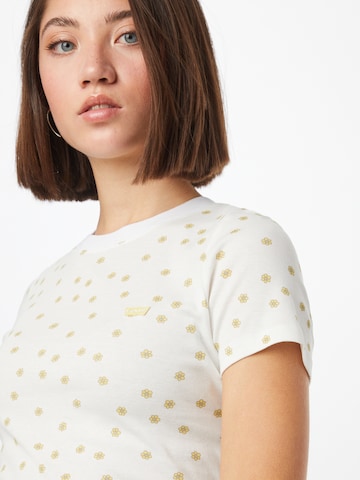 LEVI'S ® Póló 'SS Rib Baby Tee' - fehér