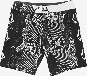 Volcom Boardshorts 'LIDO ICONIC MOD 19' in Zwart: voorkant