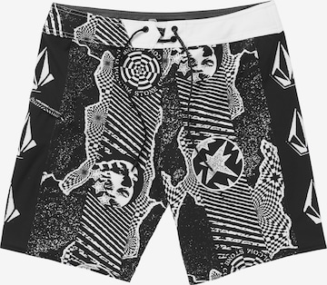 Volcom Swimming Trunks 'LIDO ICONIC MOD 19' in Black: front