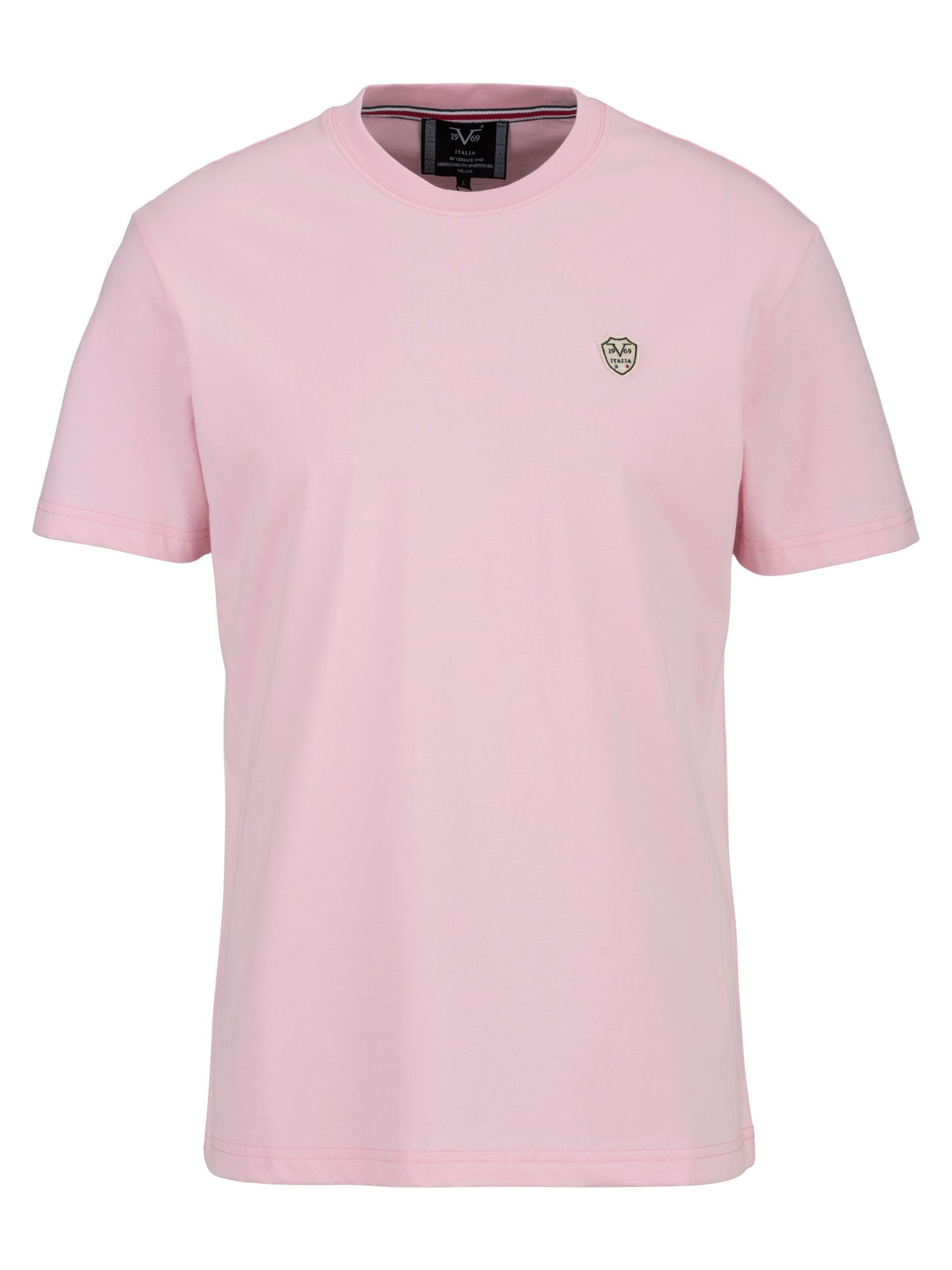 19V69 ITALIA Póló 'Rafael' - rózsaszín: elől