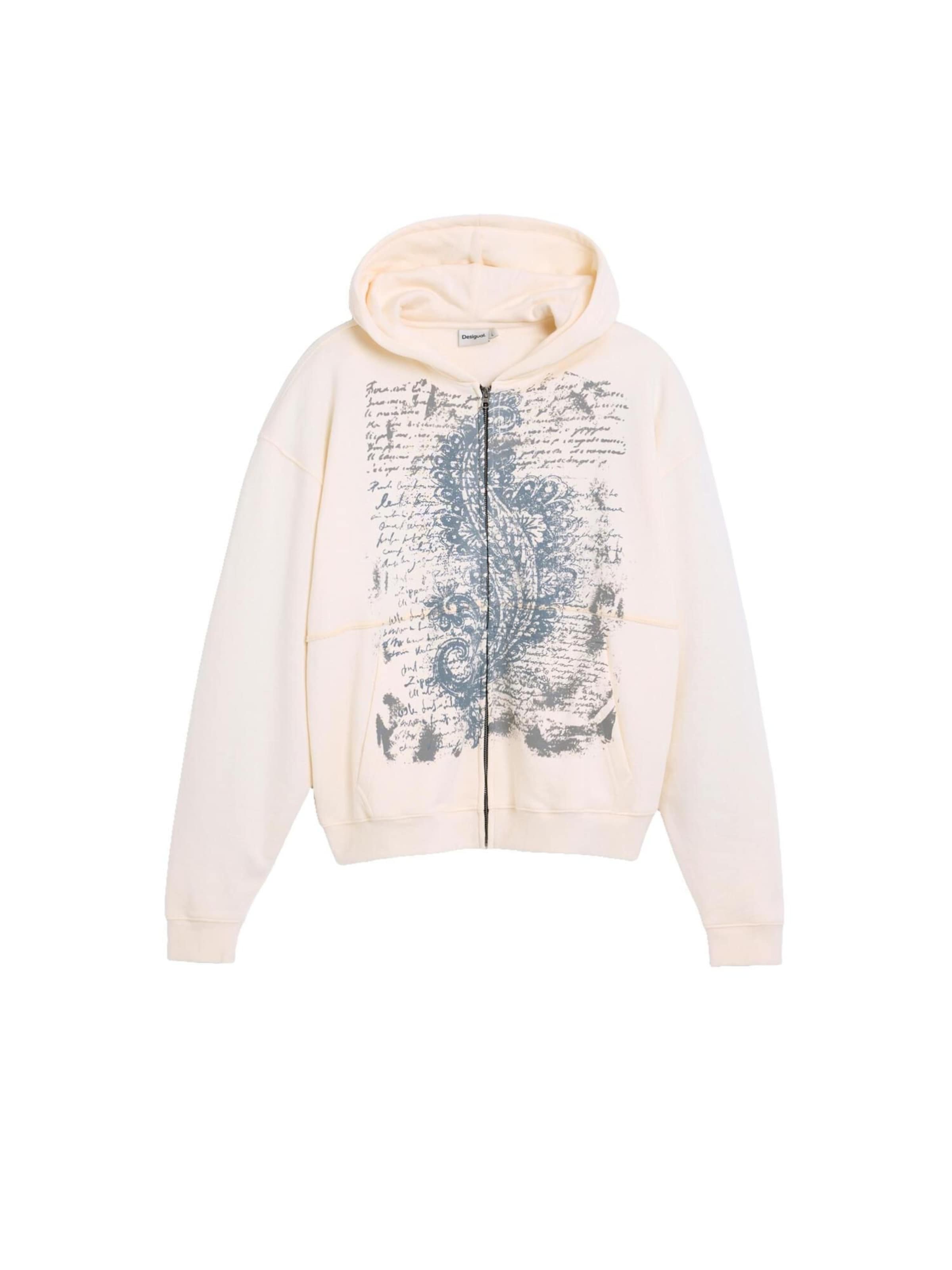 Desigual Mikina – bílá: přední strana