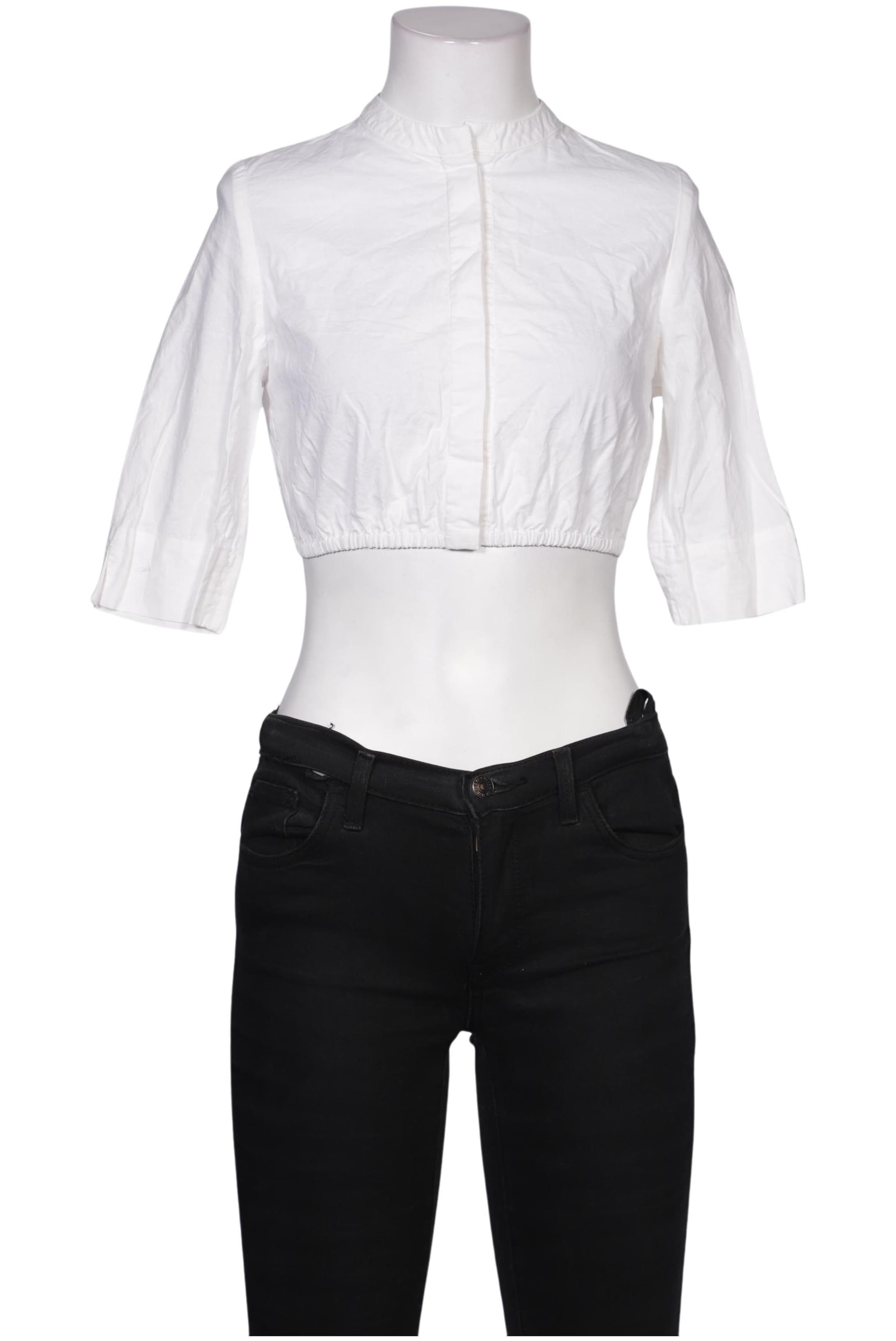 Amsel Bluse XS in Weiß: Vorderseite
