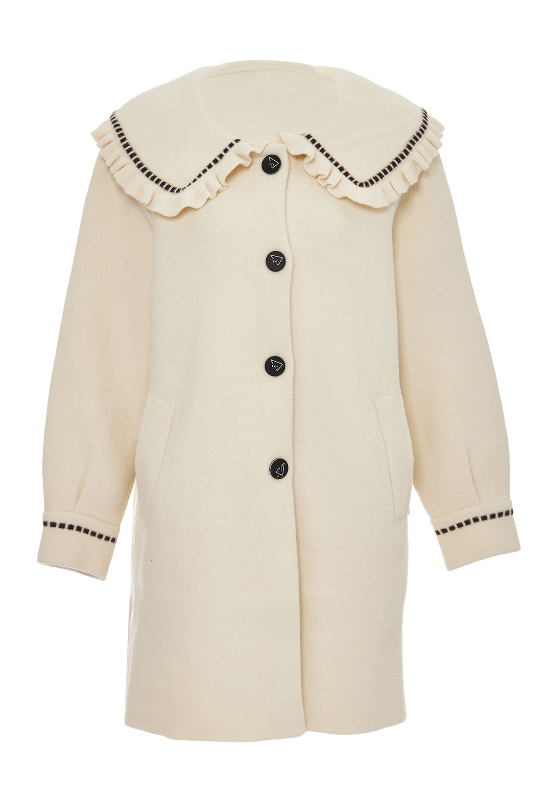 CELOCIA Strickjacke in Weiß: Vorderseite