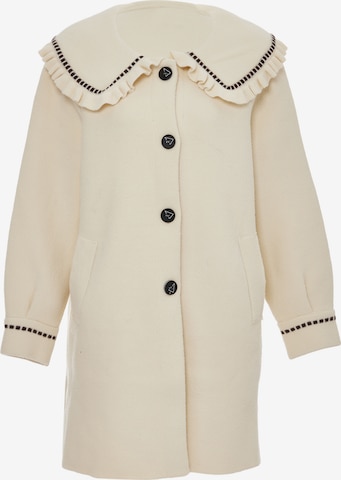 CELOCIA Strickjacke in Weiß: Vorderseite