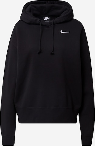 Nike Sportswear Dressipluus 'W NSW HOODIE FLC TREND 2', värv must: eest vaates