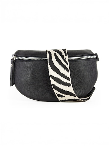 lePelou - Riñonera 'SERENA small' en negro: frente