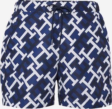 Shorts de bain Tommy Hilfiger Underwear en bleu : devant