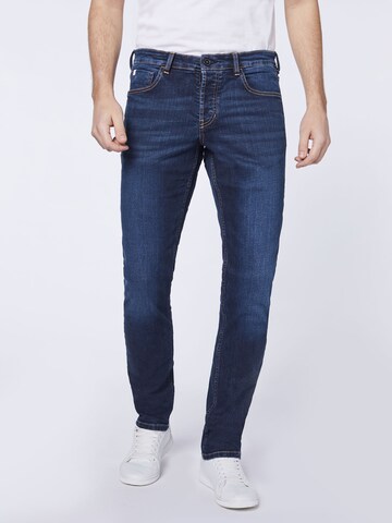 Detto Fatto Tapered Jeans in Blue: front