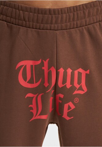 Thug Life Loosefit Sportbroek 'Thug Life Ink' in Bruin