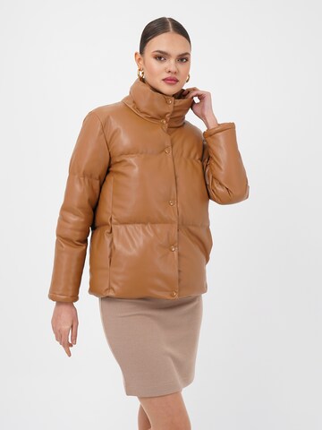 FRESHLIONS Winter jacket 'Olena' in Brown