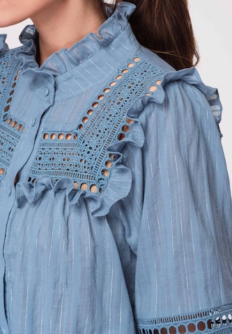Ombre Blouse in Blue