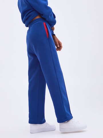Regular Pantalon 'Ediz' Smiles en bleu : devant