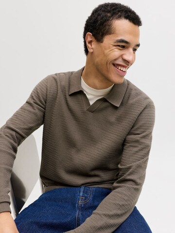 Pull-over 'JPRBLURiley' JACK & JONES en marron