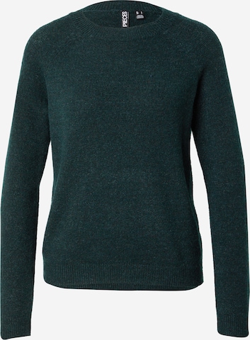 PIECES Pullover i grøn: forside