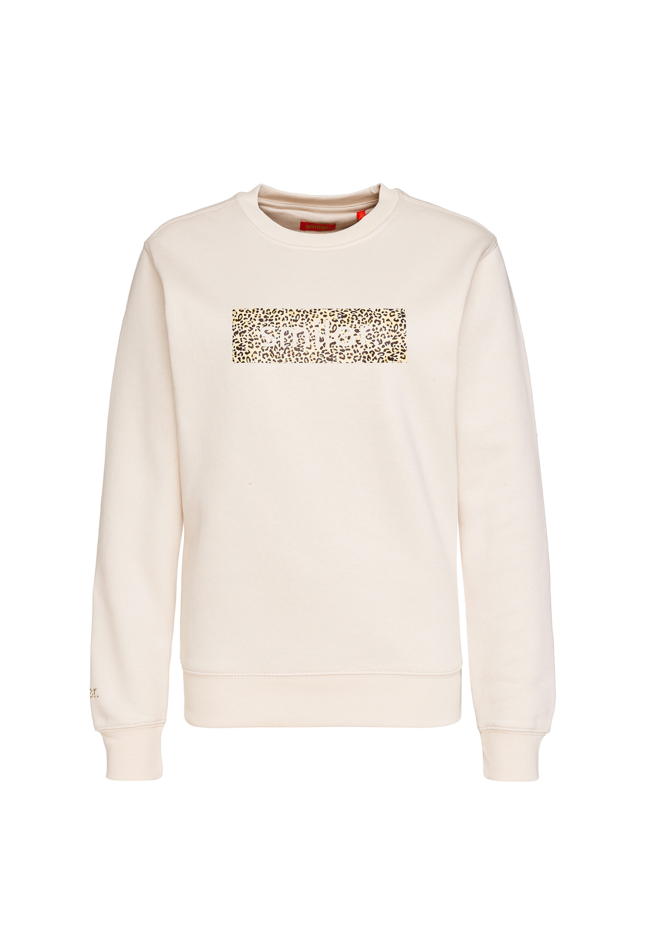 Sweat-shirt smiler. en beige : devant