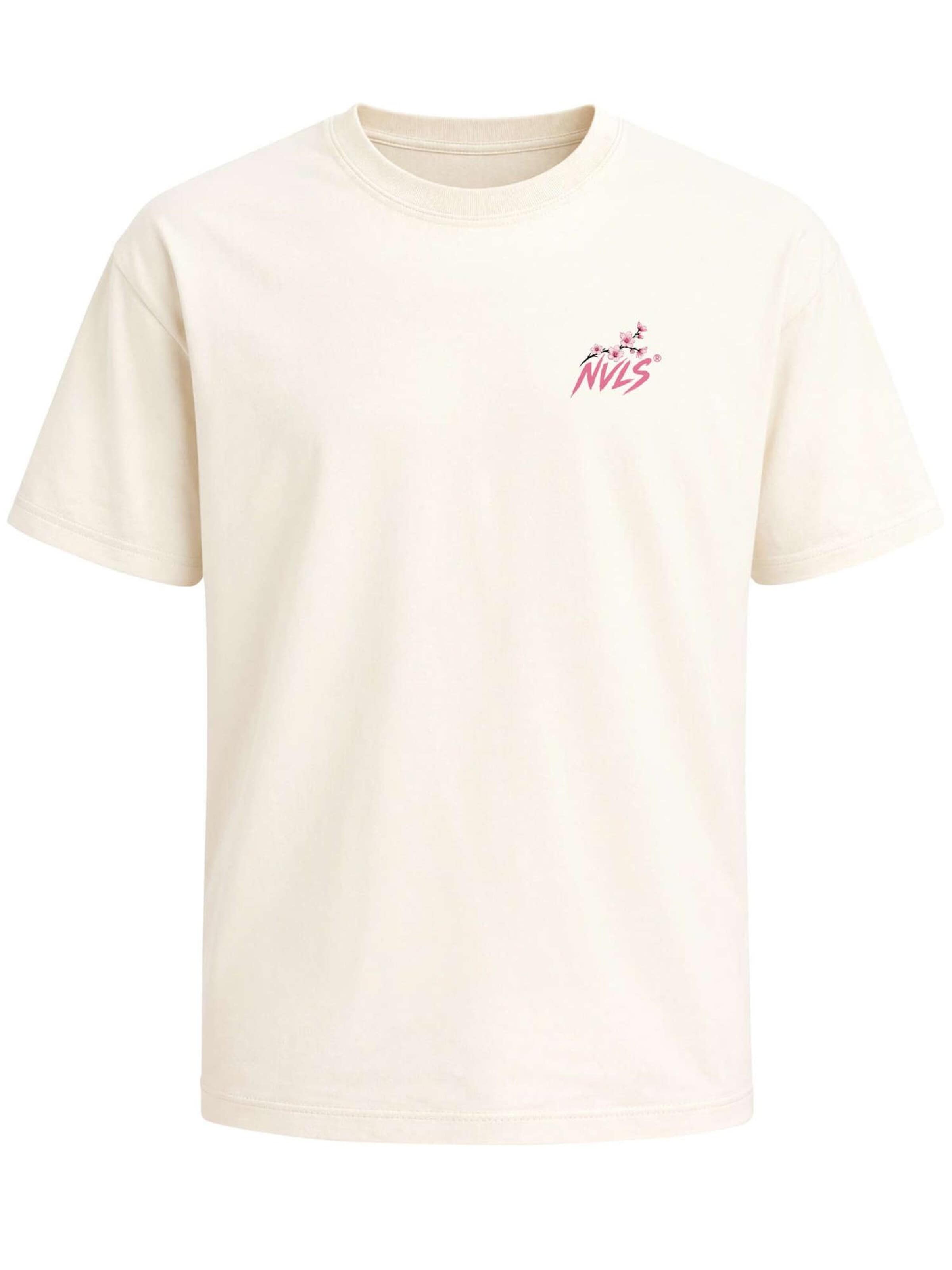 Neverless Shirt 'Sakura' in Beige: front