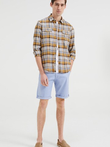 WE Fashion Slimfit Shorts in Blau