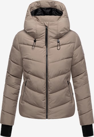Veste d’hiver MARIKOO en marron : devant