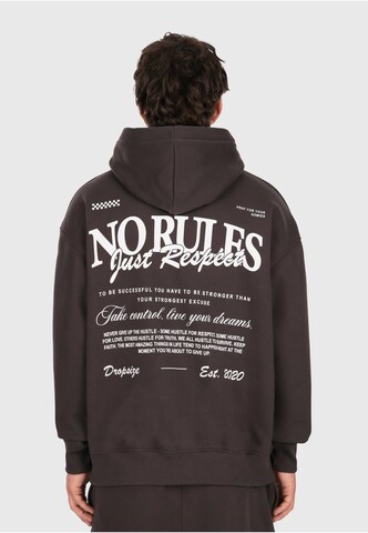 Dropsize Sweatshirt 'No Rules' in Zwart: voorkant