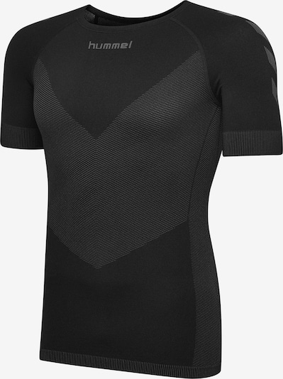 Hummel Functioneel shirt in de kleur Grijs / Zwart, Productweergave