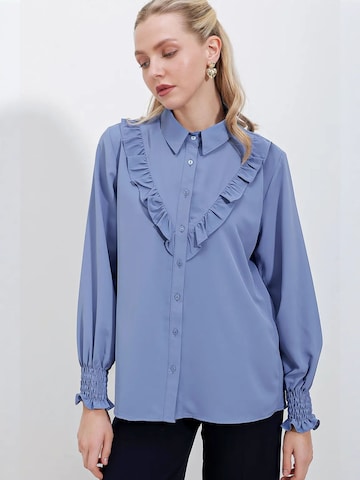 Bigdart Bluse in Blau: Vorderseite