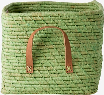 Rice Box/Basket in Green: front