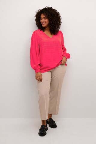 KAFFE CURVE Bluse 'Lisana' in Pink