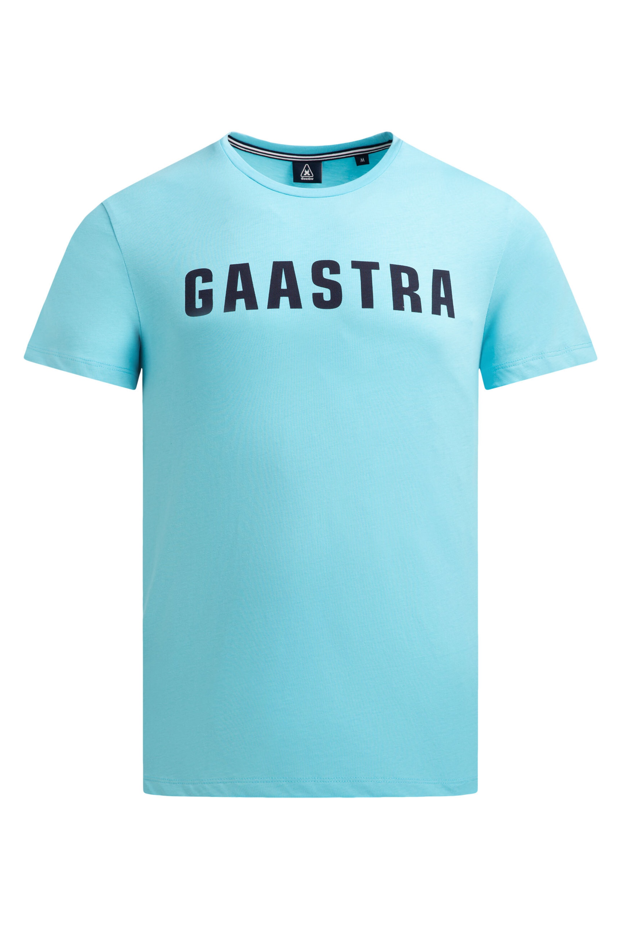 Gaastra Basic T-Shirt Rundhals mit GAASTRA Logo in Blau: Vorderseite