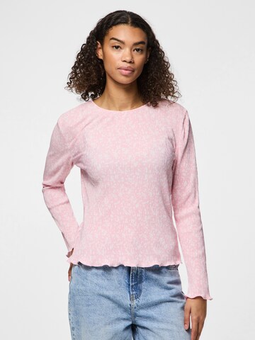 T-shirt 'PCFlora' PIECES en rose : devant