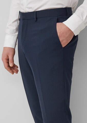 s.Oliver Regular Pleated Pants in Blue