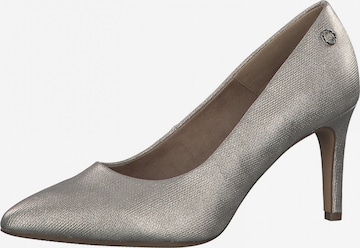 s.Oliver - Zapatos con plataforma en plata: frente